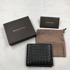 Bottega Veneta Intrecciato Leather Wallet "Black"