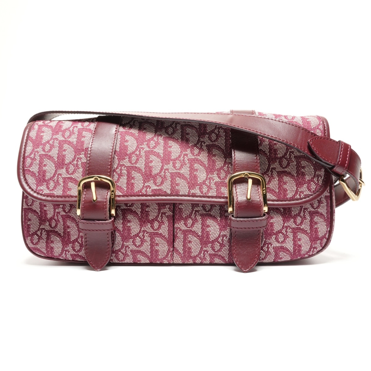 ディオール Dior トロッター キャンバス メッセンジャー ショルダーバッグ【中古】