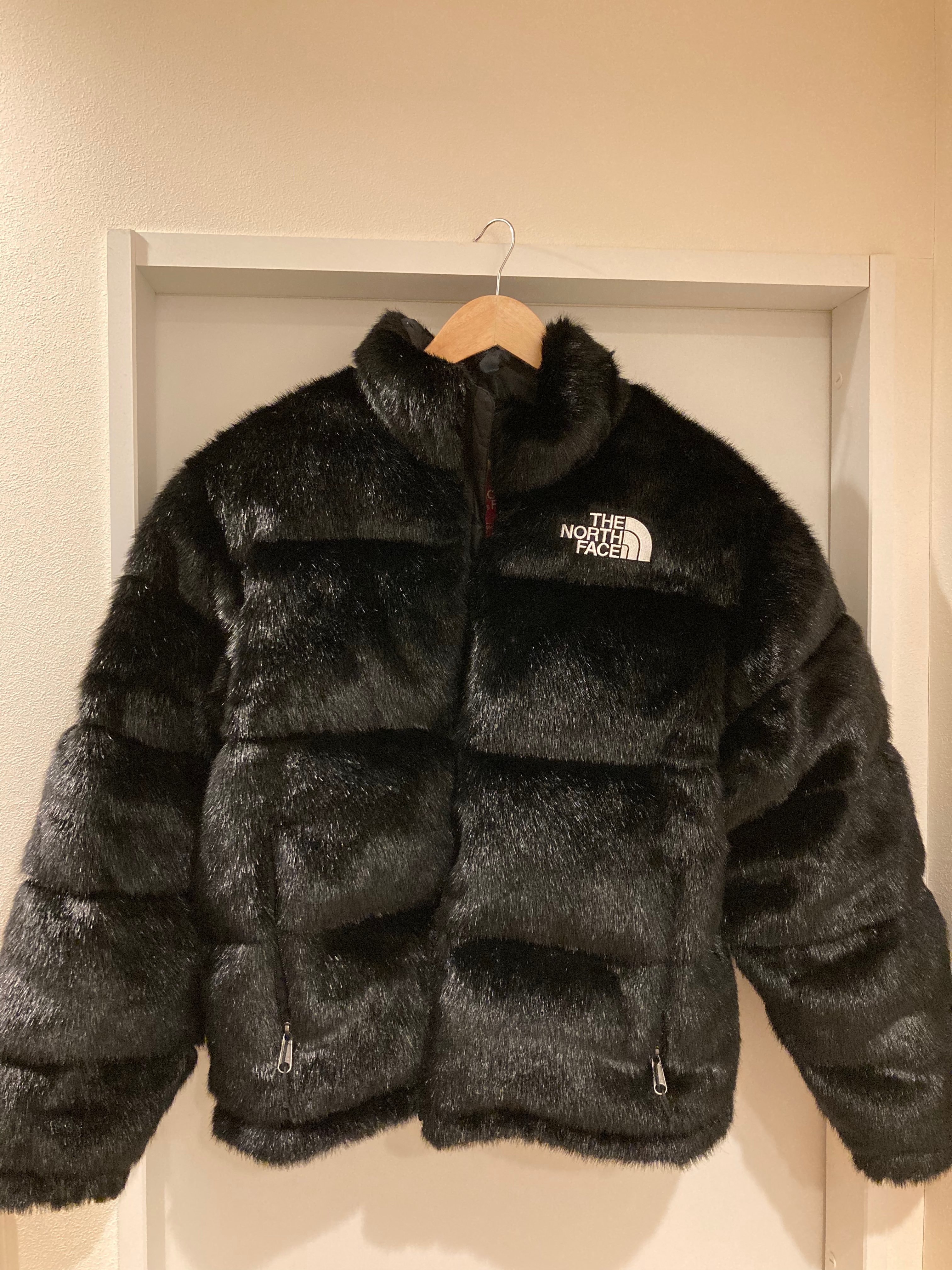 Supreme x The North Face Faux Fur Nuptse Jacket "Black"