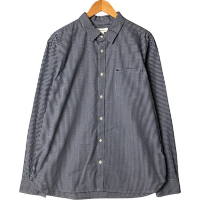 古着 00年代~ カルバンクライン Calvin klein ギンガムチェック 長袖 コットンチェックシャツ メンズXL相当/eaa583727