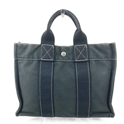 エルメス HERMES ドーヴィルPM ドーヴィル PM カバン トートバッグ ハンドバッグ キャンバス ブラック