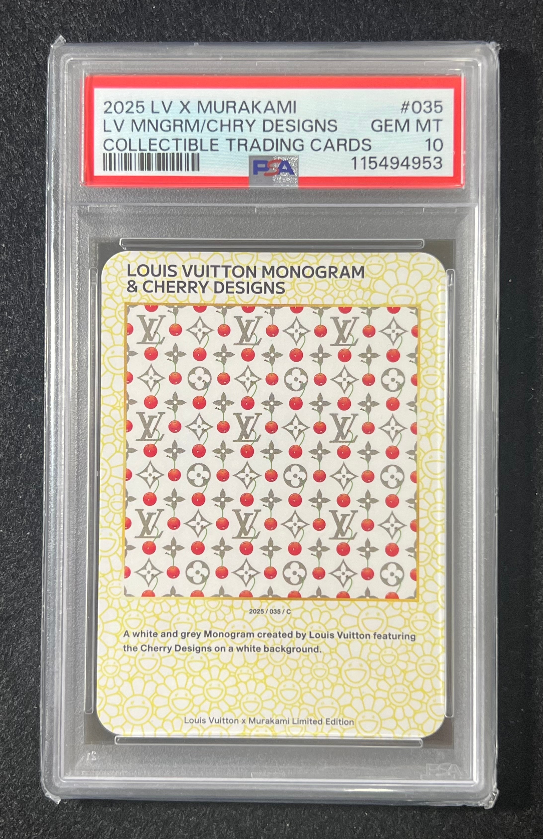 【PSA10】白色 Cherry 031 ルイヴィトン 非売品 LVx村上隆 PSA10】白色 Cherry 031 ルイヴィトン 非売品 LVx村上隆 ルイ