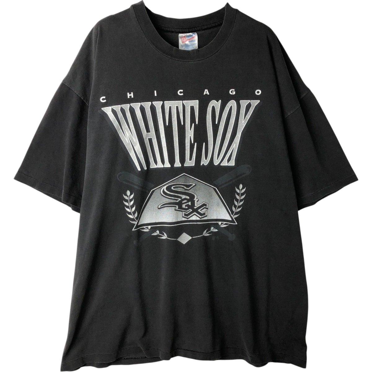 古着 90~00年代 ヘインズ Hanes HEAVYWEIGHT MLB CHICAGO WHITE SOX シカゴホワイトソックス スポーツプリントTシャツ メンズXXL相当 ヴィンテージ/eaa629748