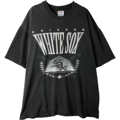 古着 90~00年代 ヘインズ Hanes HEAVYWEIGHT MLB CHICAGO WHITE SOX シカゴホワイトソックス スポーツプリントTシャツ メンズXXL相当 ヴィンテージ/eaa629748