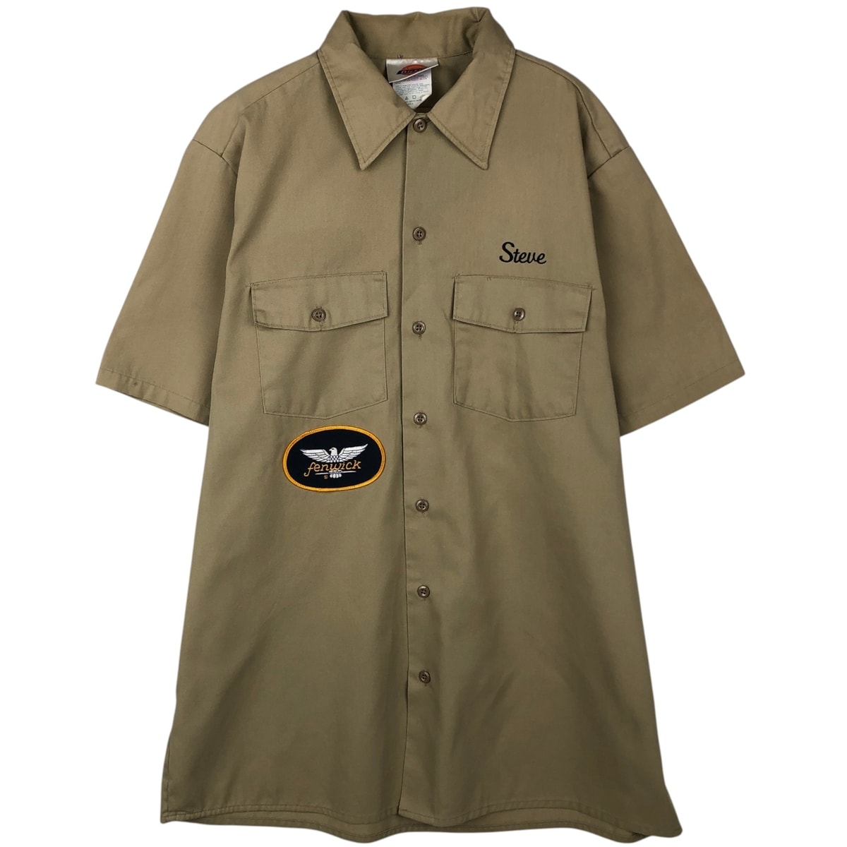 古着 ディッキーズ Dickies 半袖 ワークシャツ USA製 メンズL相当/eaa647748