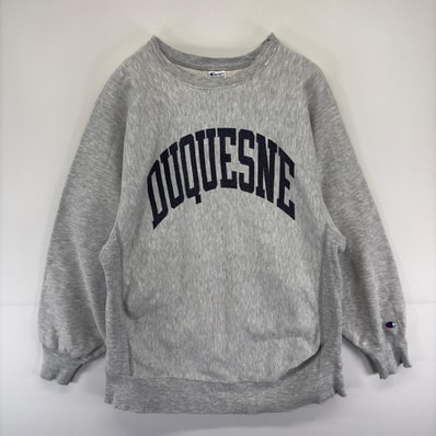 古着 80's/80年代 ヴィンテージ チャンピオン Champion USA製 スウェット プルオーバー リバースウィーブ 2XL グレー系 メンズ
