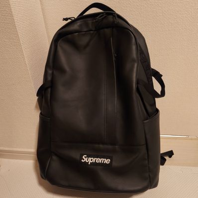 Supreme Leather Backpack "Black"