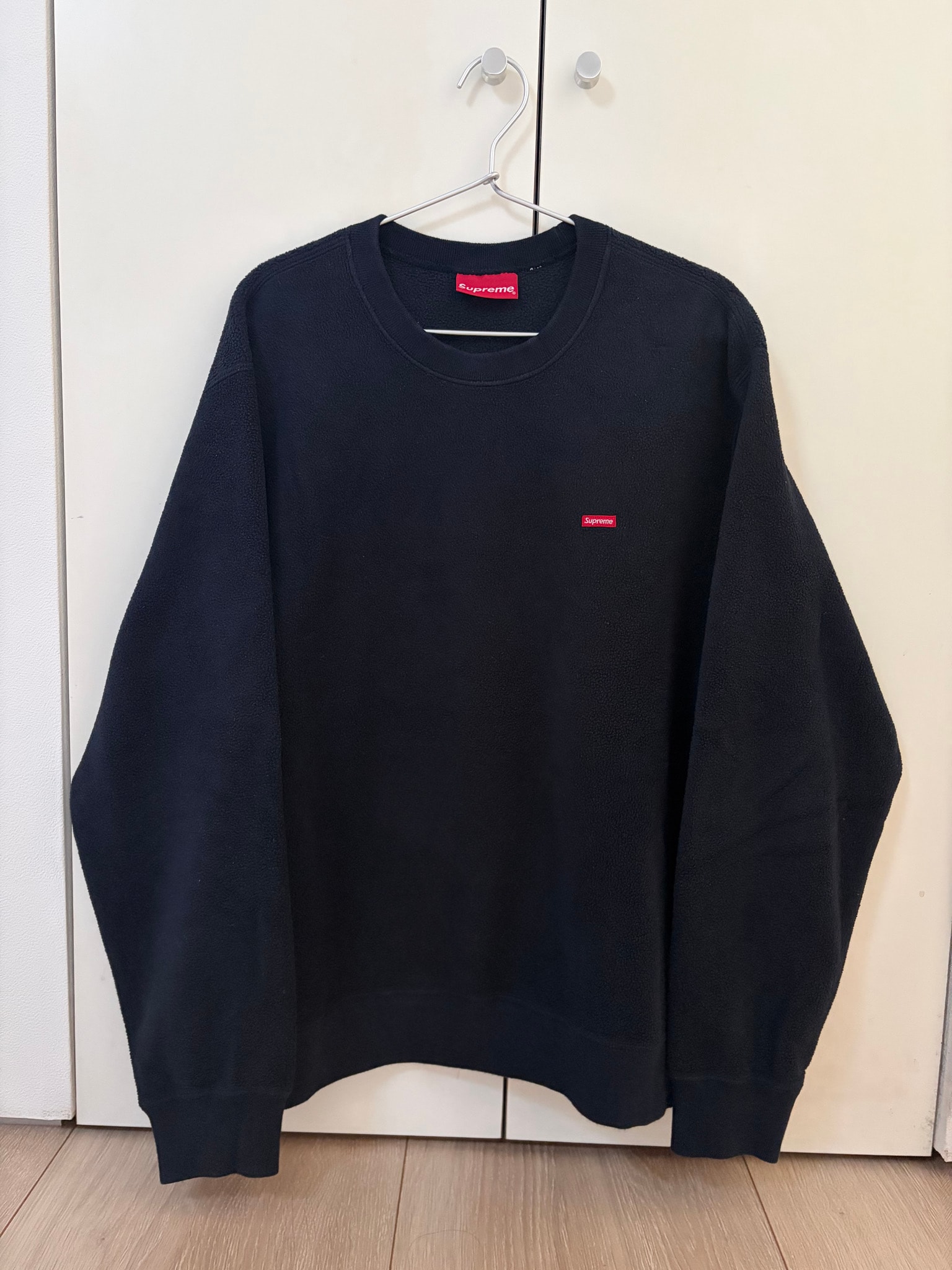 Supreme Polartec Small Box Crewneck "Navy"