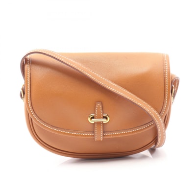 エルメス HERMES バルドゴルフ ミニ ショルダーバッグ バッグ レザー カーフ(牛革) ヴォーガリバー ヴォーガリバー ゴールド レディース ブラウン系 【中古】