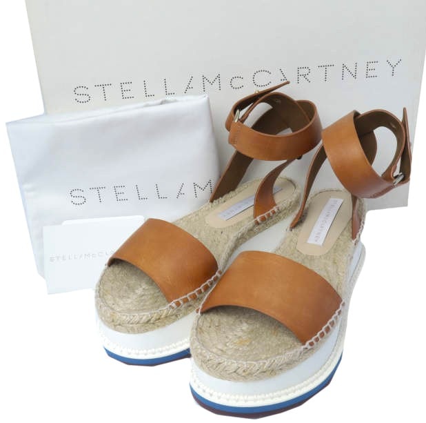 Stella McCartney ステラマッカートニー ALTEA アンクルストラッププラットフォームサンダル 453596WOMWO-1 / 65-33-0081-144 36(23cm) CANYON 定価81,400円 エスパドリーユ 厚底 シューズ