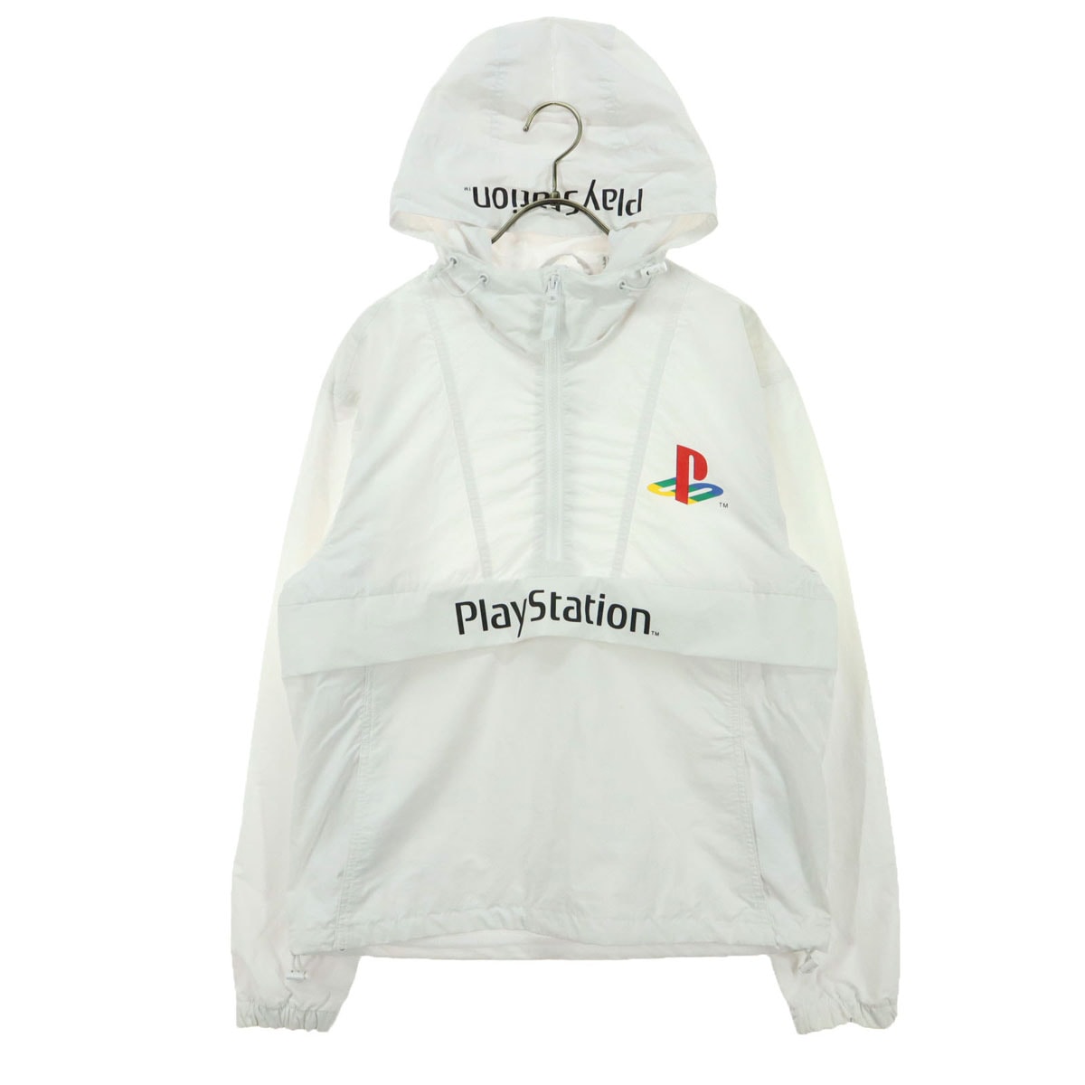 H&M エイチアンドエム プレイステーション PlayStation コラボ プリント 長袖 ナイロンジャケット XS ホワイト