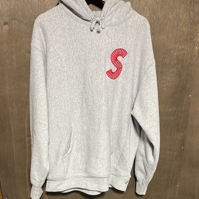 Supreme S Logo Hooded Sweatshirt "Heather Grey" (20FW)