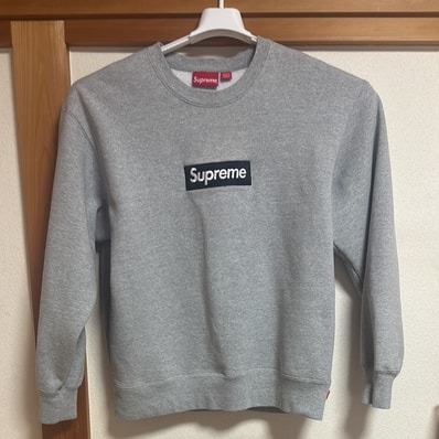 Supreme Box Logo Crewneck "Heather Grey" (22FW)