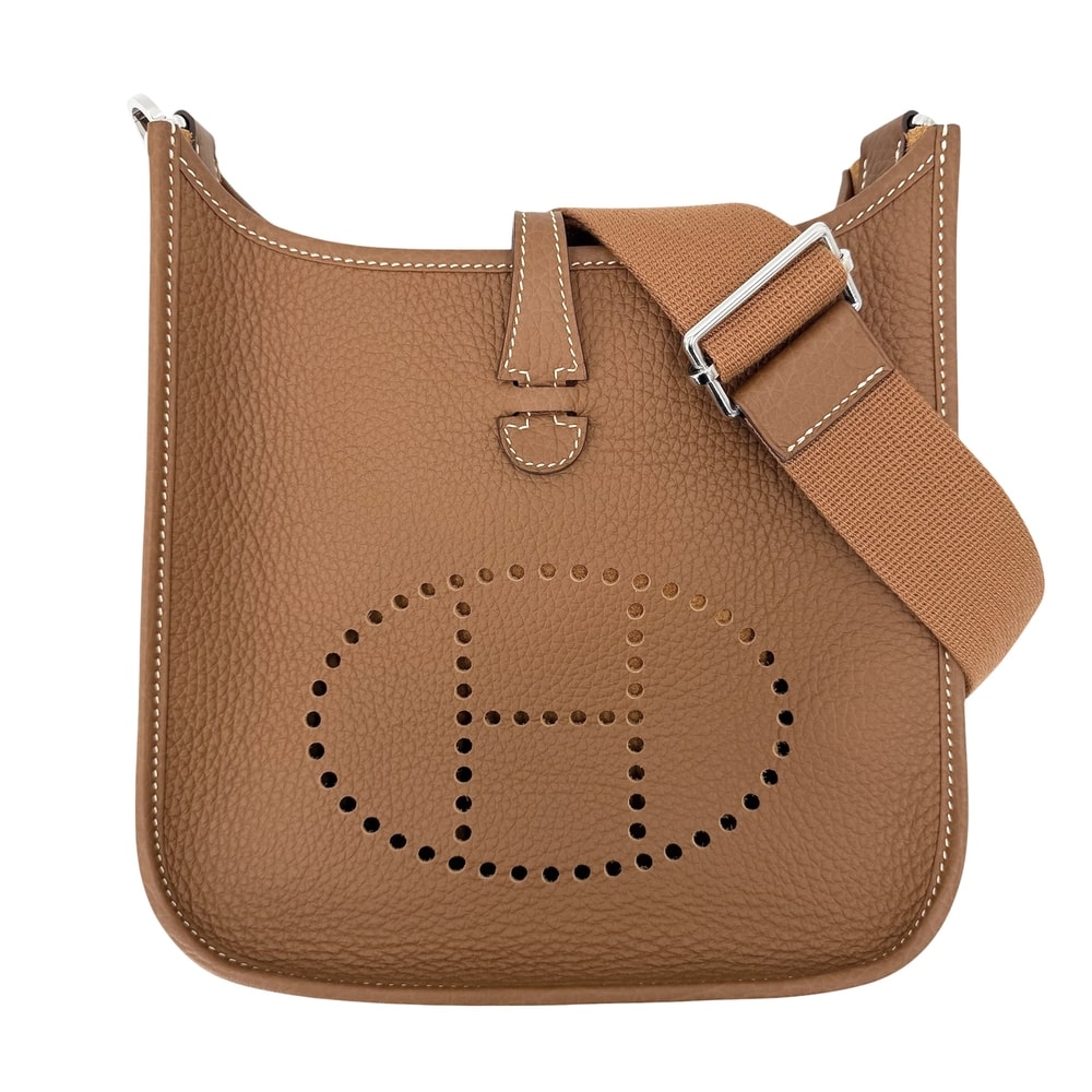HERMES エルメス ショルダーバッグ エブリン3 23 肩掛け K刻印 レザー    ブラウン 茶 シルバー金具 レディース 美品 2025年【中古品】
