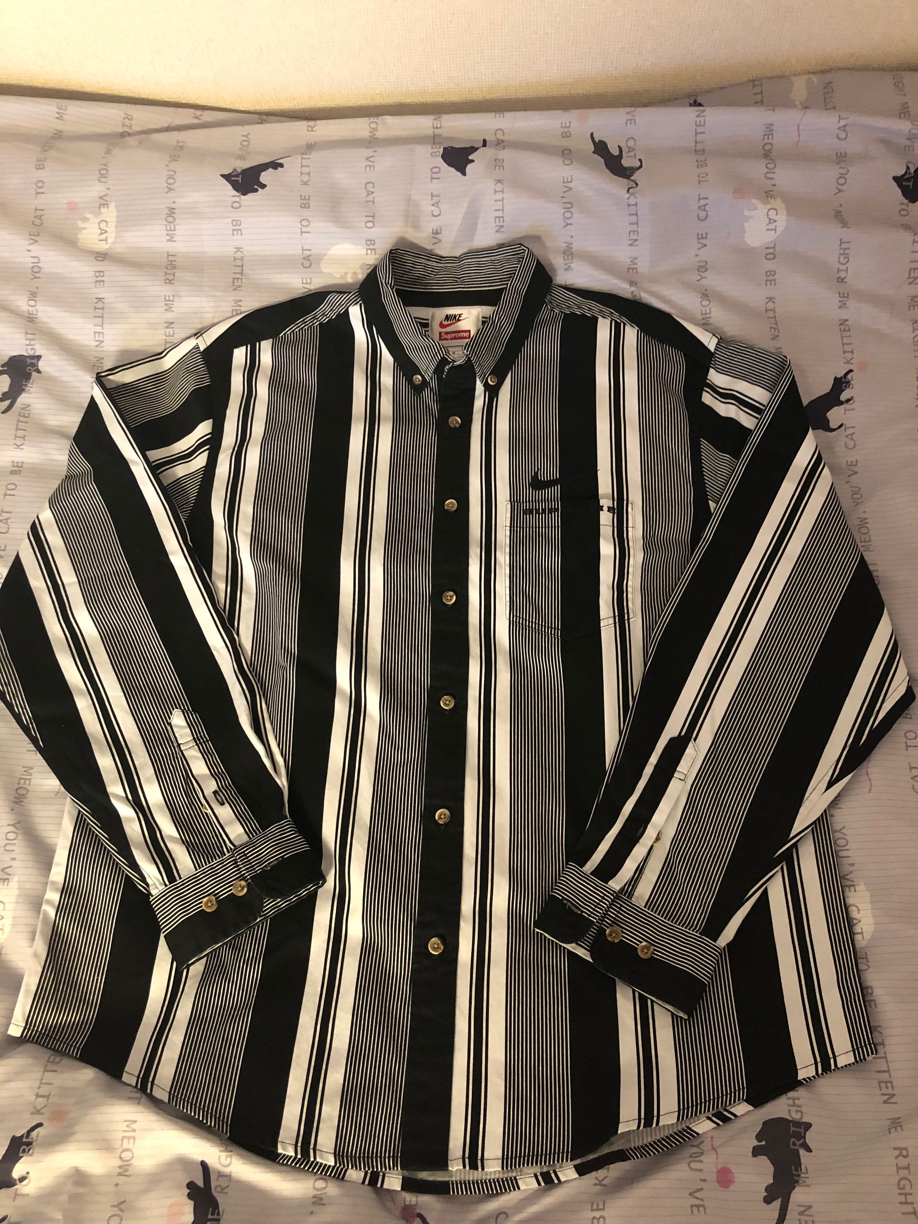 Supreme / Nike® Cotton Twill Shirt "Black"