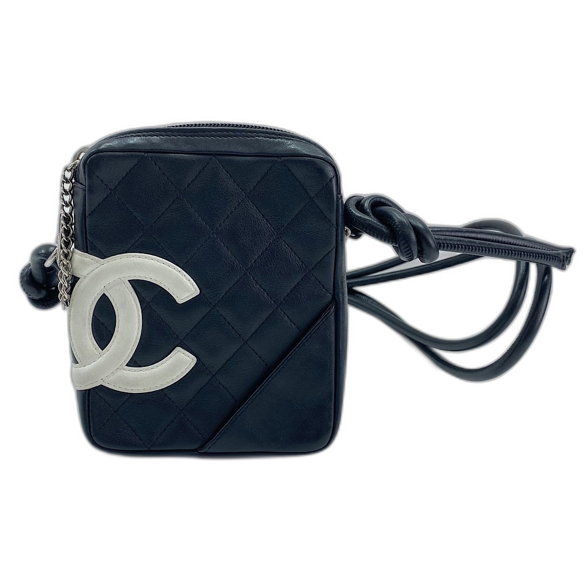 シャネル CHANEL カンボンライン ショルダーバッグ ラムスキン【中古】