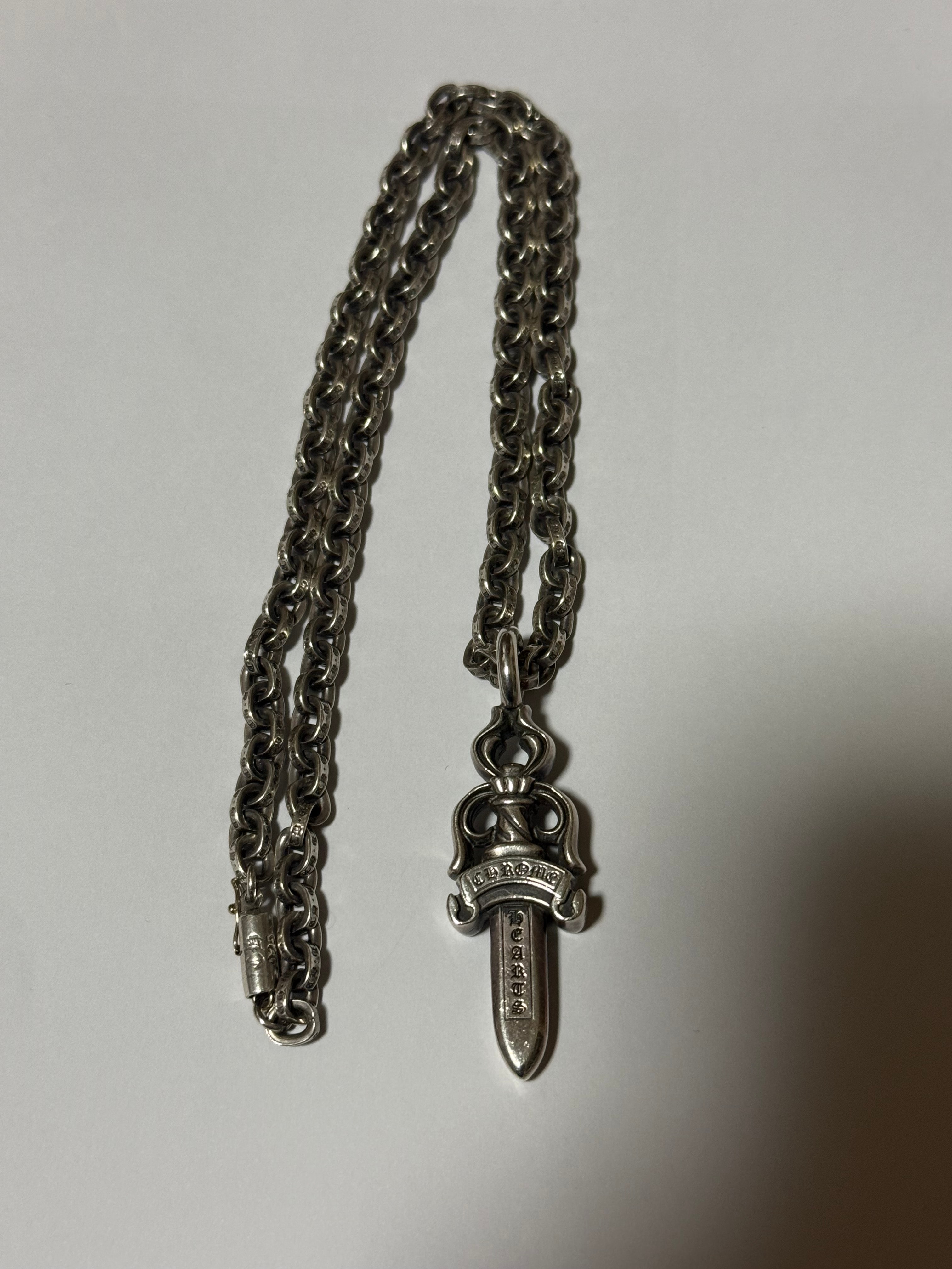 Chrome Hearts Double Dogger Pendant "Silver"