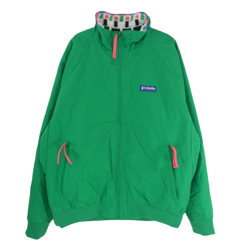 Columbia コロンビア ジャケット 220 WM0959 FALMOUTH JACKET 裏起毛 フルジップ ジャケット グリーン系 L/G【中古】