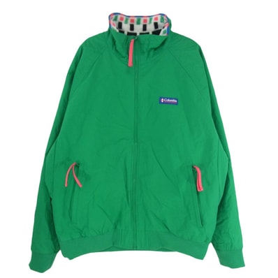Columbia コロンビア ジャケット 220 WM0959 FALMOUTH JACKET 裏起毛 フルジップ ジャケット グリーン系 L/G【中古】