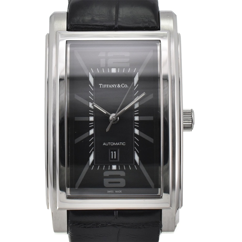 ティファニー TIFFANY&Co. Z0031.68.10A10A70A グランド 自動巻き メンズ 美品 箱・保証書付き Q#145980