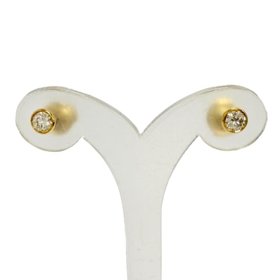 極美品 ティファニー バイザヤード ダイヤ ピアス 750 34468117