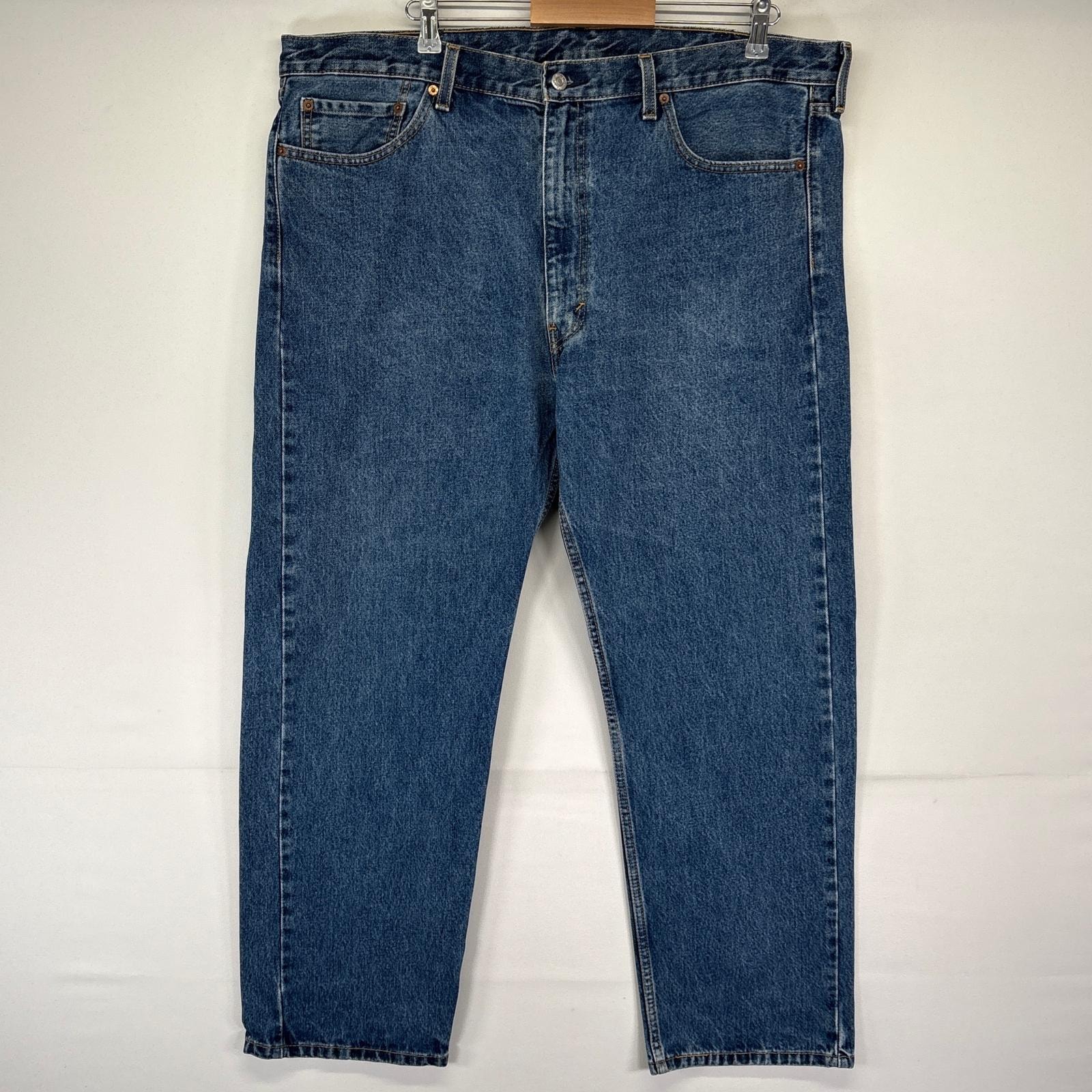 古着 リーバイス Levi's デニムパンツ 505 ストレート ジーンズ ジーパン 長ズボン 大きいサイズ w42 L29 ブルー メンズ