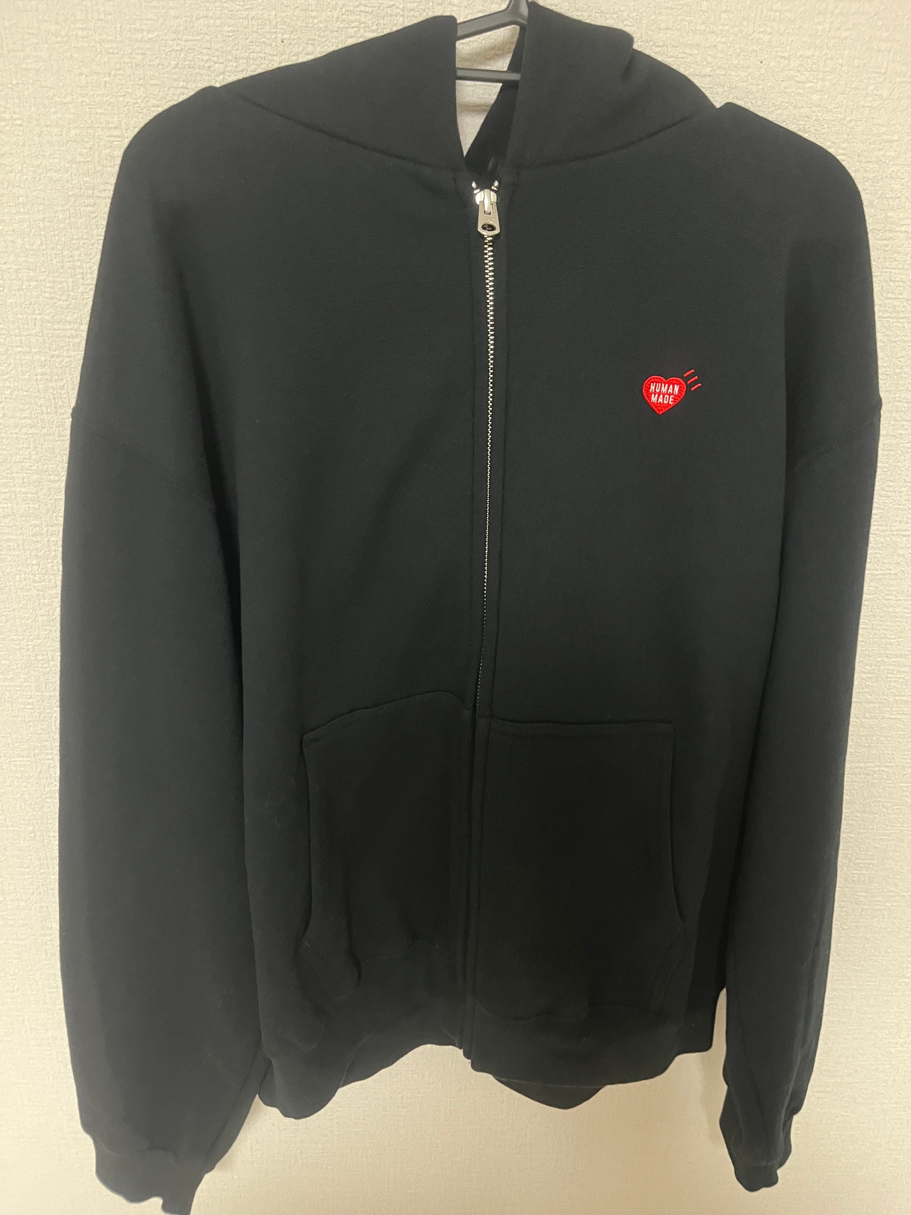 HUMAN MADE Classic Zip-Up Sweat Hoodie "Black"