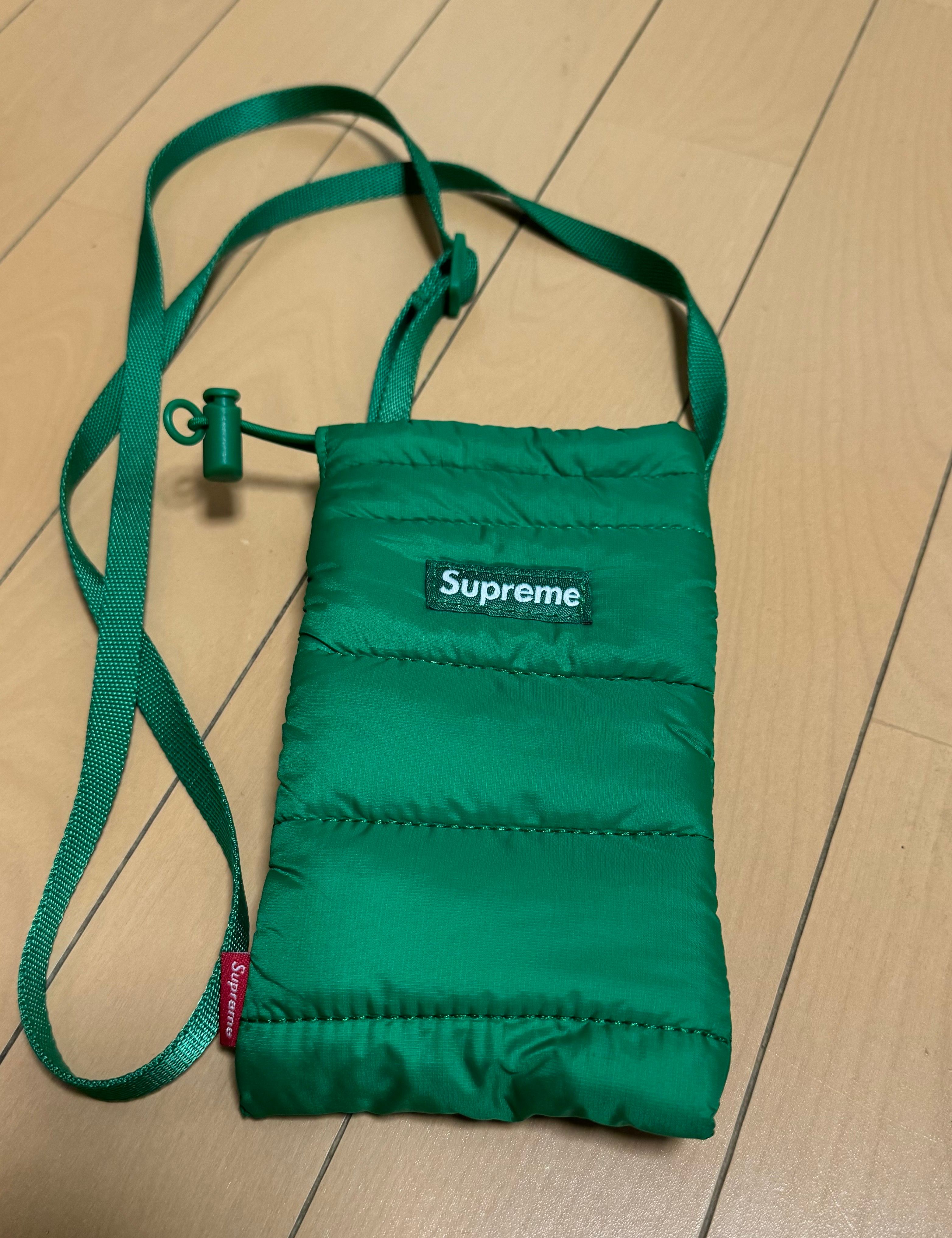 Supreme Puffer Neck Pouch "Green"