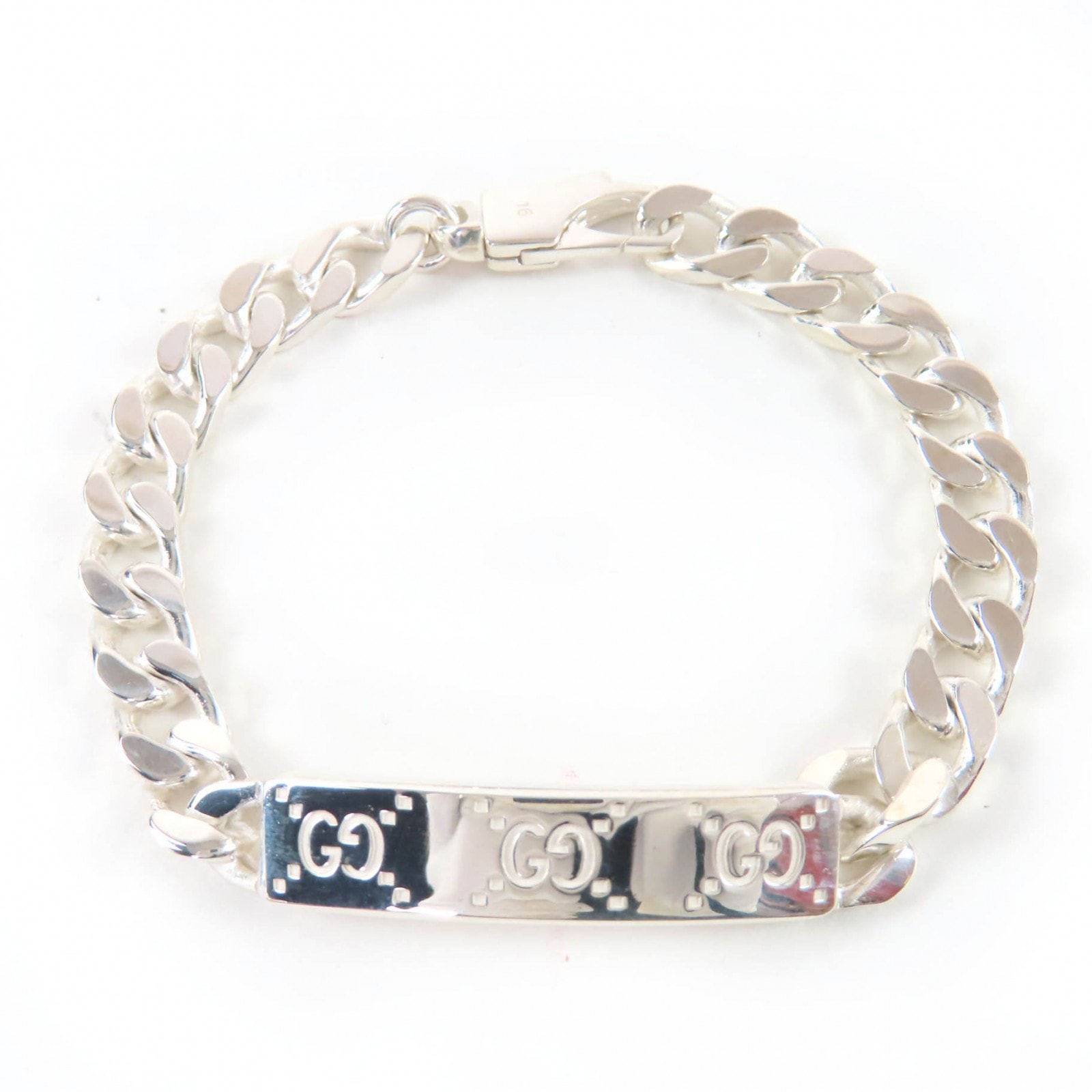 美品 グッチ ブレスレット シルバー レディース 16