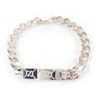 美品 グッチ ブレスレット シルバー レディース 16