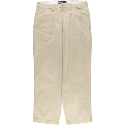 古着 ラルフローレン Ralph Lauren POLO by Ralph Lauren ANDREW PANT ツータック チノパンツ メンズw35相当/eaa582242