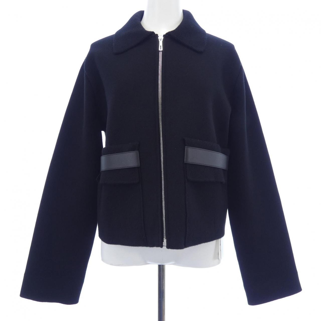 エルメス HERMES レザーディテール パッチポケット 6E2223D3 ジャケット