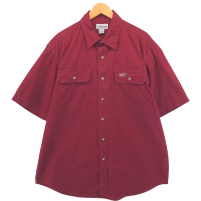 古着 カーハート Carhartt 半袖 ワークシャツ メンズL相当/eaa562742