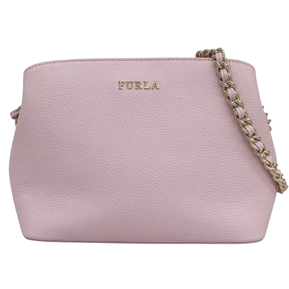 フルラ 美品 tessa mini cross ショルダーバッグ レディース ピンク 1028349