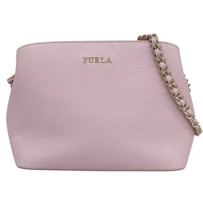 フルラ 美品 tessa mini cross ショルダーバッグ レディース ピンク 1028349