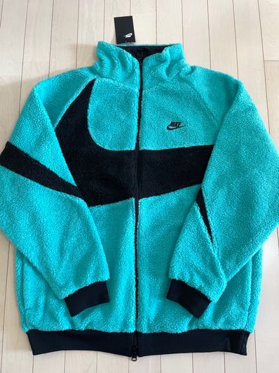 Nike Big Swoosh Reversible Boa Jacket"Black Neon"