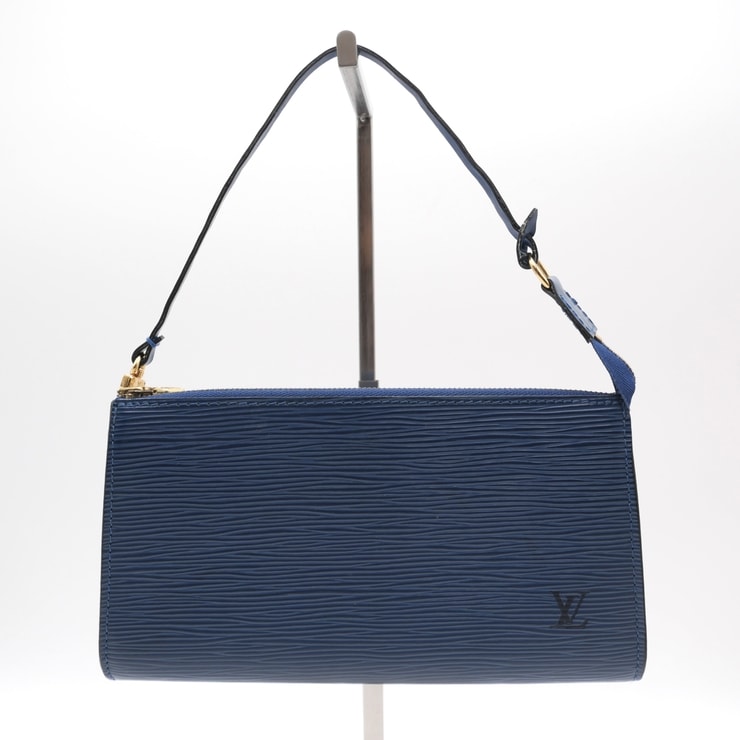 LOUIS VUITTON(ルイ・ヴィトン)ポシェット・アクセソワール ヴィンテージ アクセサリーポーチ ハンドバッグ エピ トレドブルー 青 レザー ゴールド金具 レディース M52945【中古】