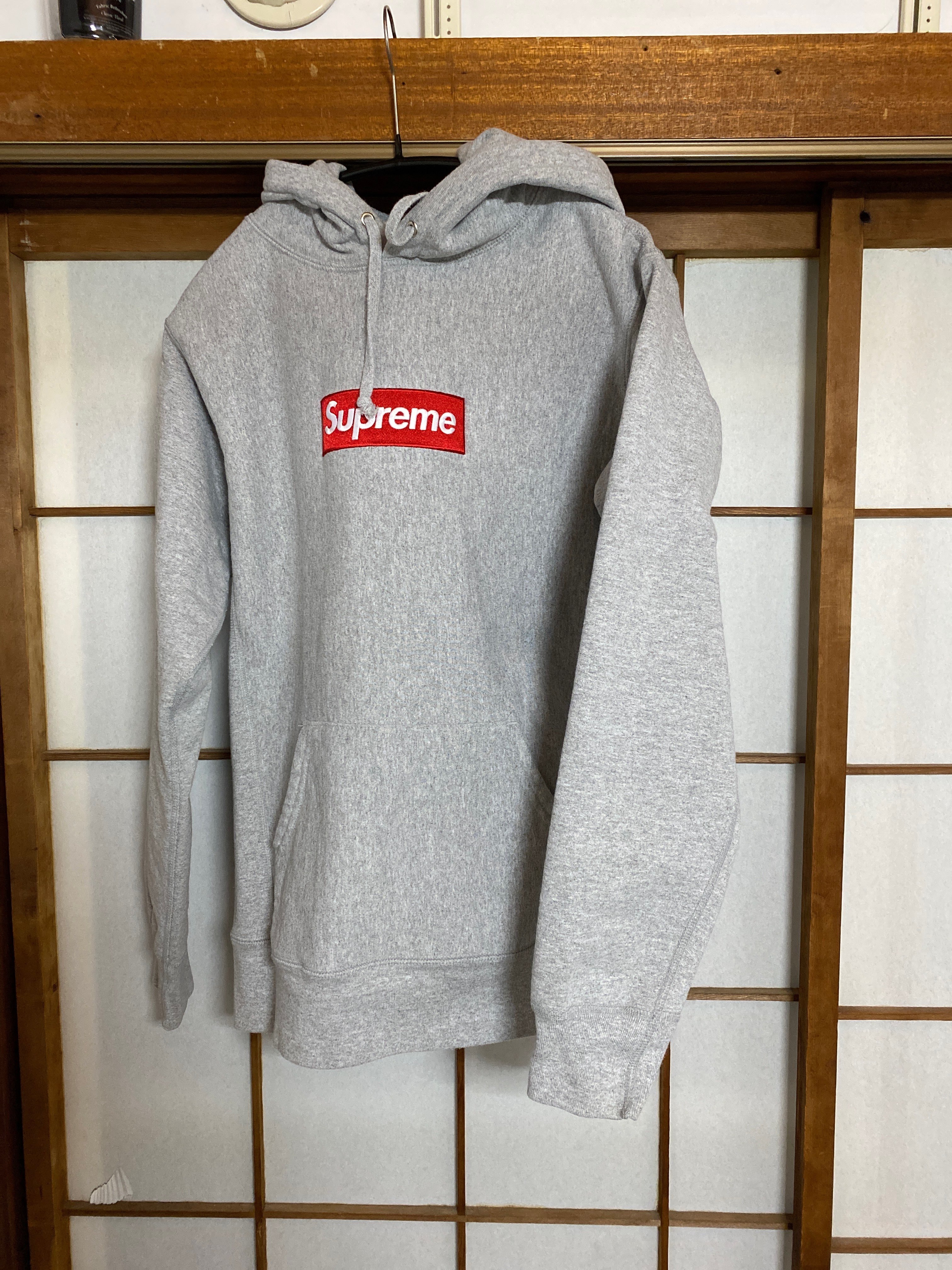 Supreme Bandana Box Logo Hooded Sweatshirt "Grey"