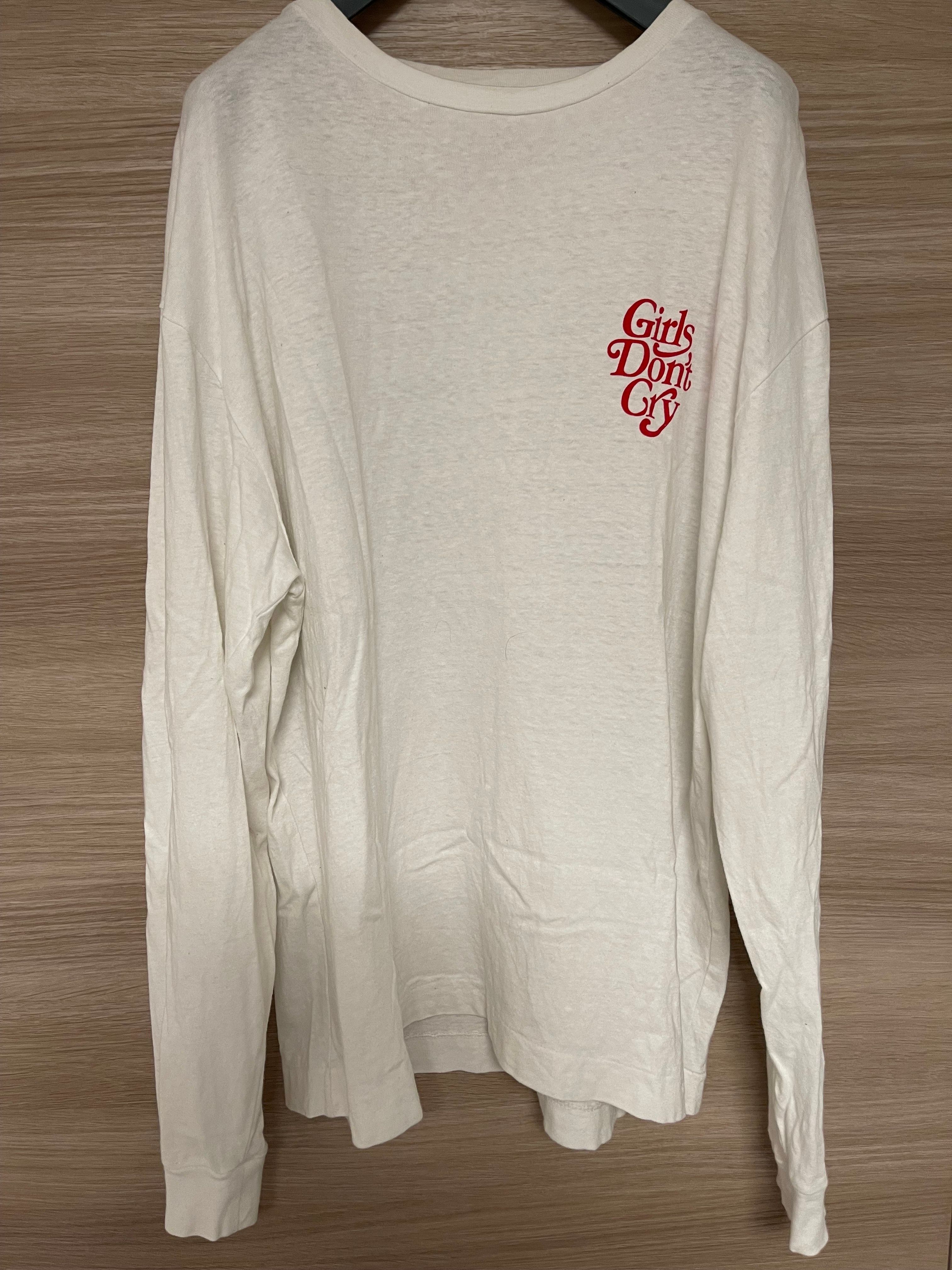 HUMAN MADE Girls Don ’t Cry Long sleeve tops "White" / VERDY