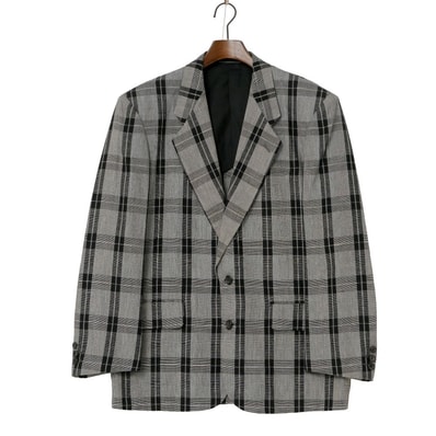 COMME des GARCONS HOMME コムデギャルソンオム ヴィンテージ テーラードジャケット サイズS チェック リネン×コットン ブレザー ブランド古着【中古】20260605/RA9695
