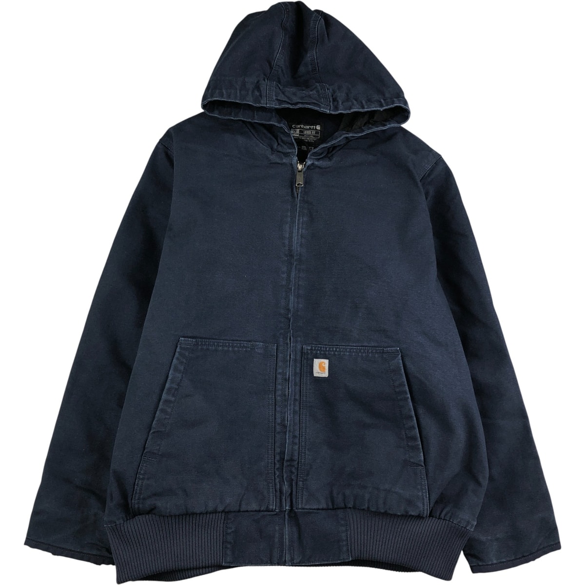 古着 カーハート Carhartt アクティブジャケット 中綿入り ダックフルジップパーカー レディースXXL相当/evb032676