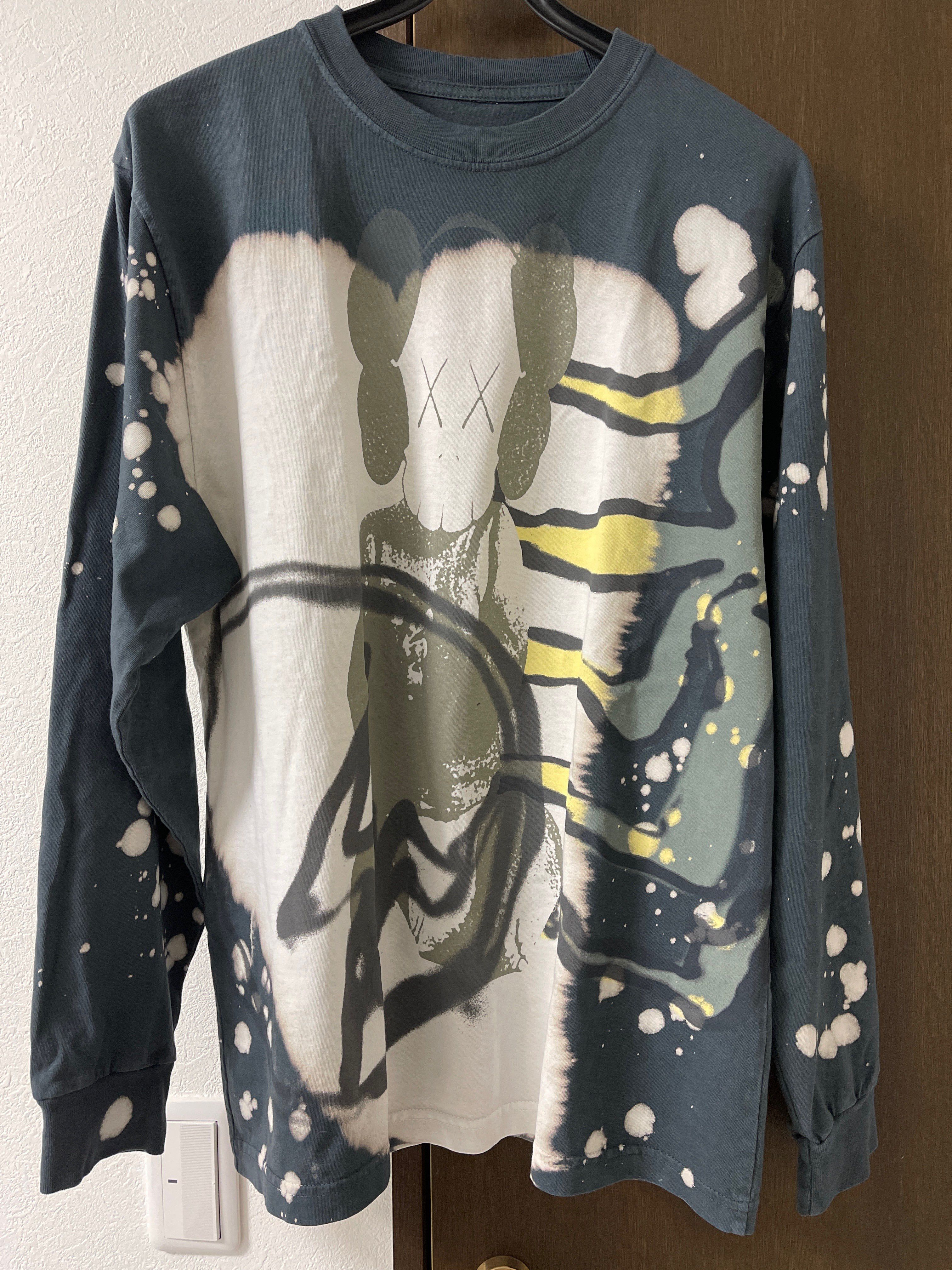 Travis Scott Cactus Jack x KAWS For Fragment L S Tee "Gray"