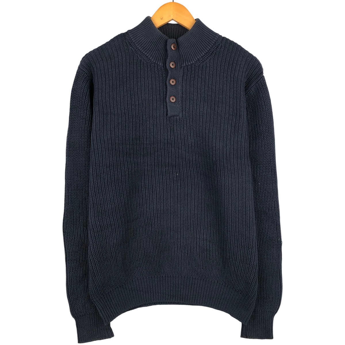 古着 90~00年代 エルエルビーン L.L.Bean コットンニットハーフボタンセーター/eaa546790