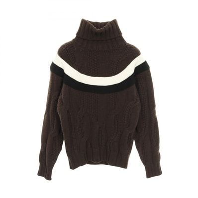エルメス HERMES Yoke Torsad ヨークトルサド ニット 衣料品 トップス ウール カシミヤ ホワイト メンズ ブラウン系 / ブラック系 / ホワイト系 H267275H 【中古】