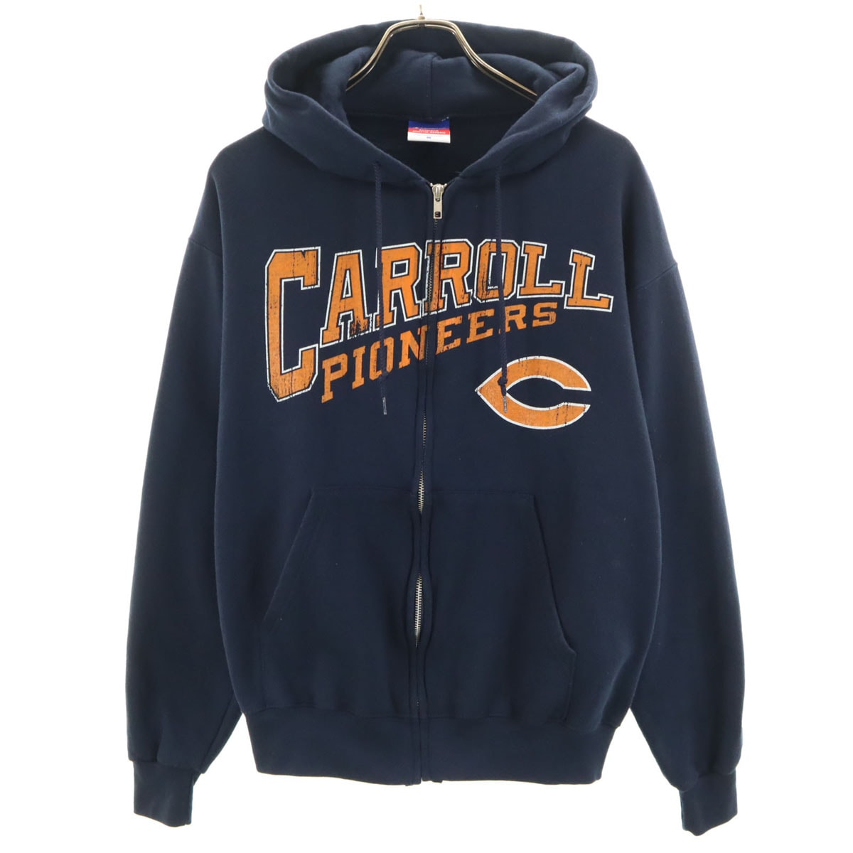 Champion チャンピオン CARROLL PIONEERS 長袖 スウェット ジップパーカー M ネイビー