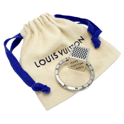 LOUIS VUITTON ルイヴィトン ダミエ キューブ キーリング M67920 キーホルダー チャーム 袋有