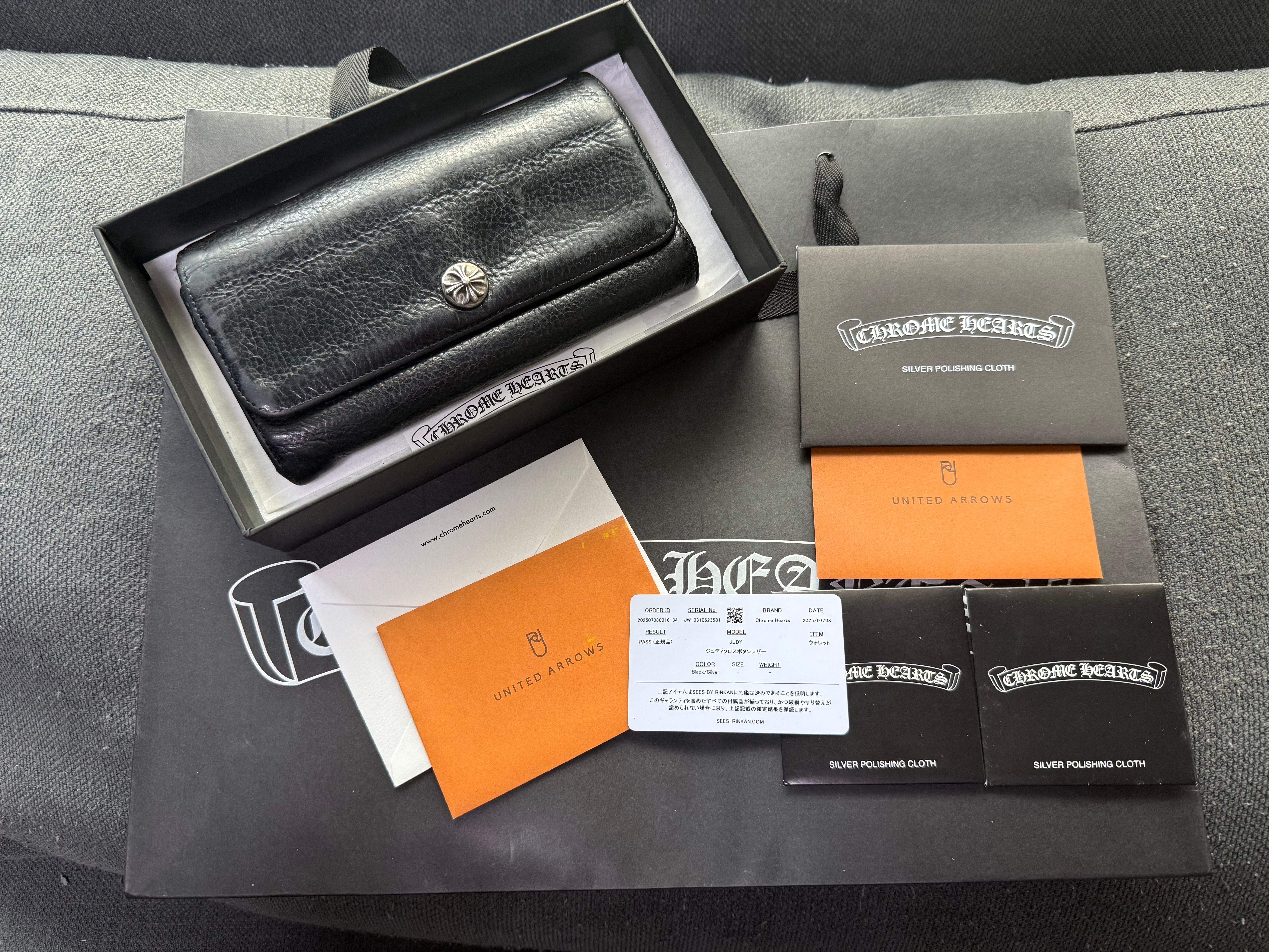 インボイス原本付き！クロムハーツ JUDY ジュディ ウォレット 財布