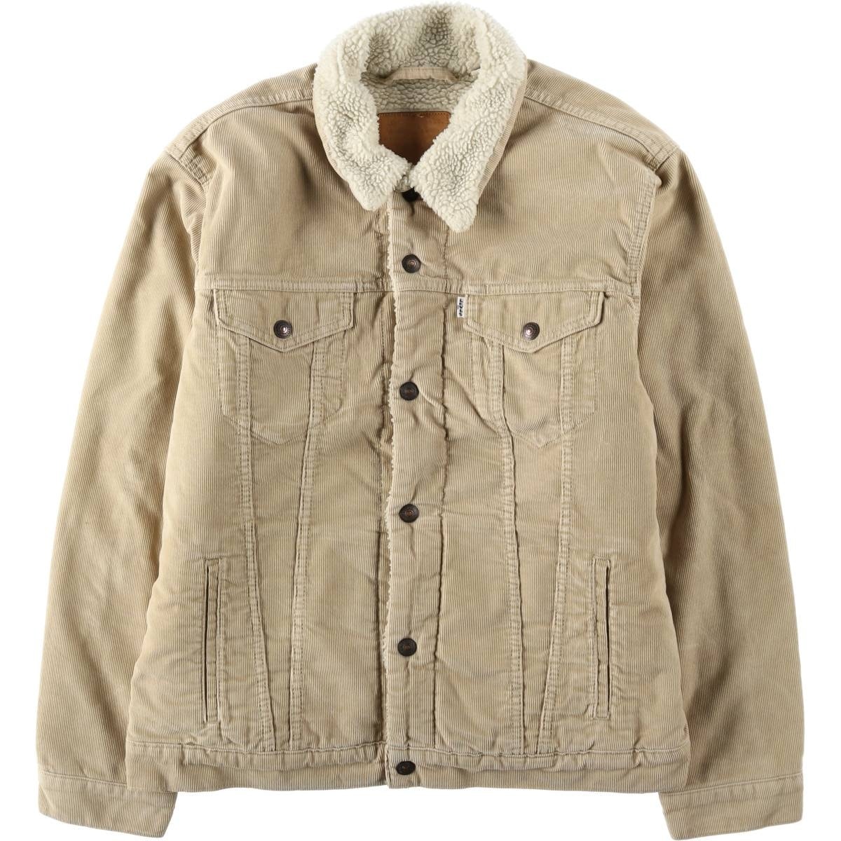 古着 リーバイス Levi's LEVI'S PREMIUM トラッカージャケット 中綿入り コーデュロイボアジャケット メンズXL相当/eaa633234