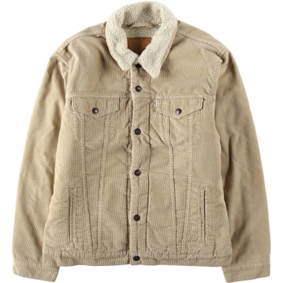 古着 リーバイス Levi's LEVI'S PREMIUM トラッカージャケット 中綿入り コーデュロイボアジャケット メンズXL相当/eaa633234