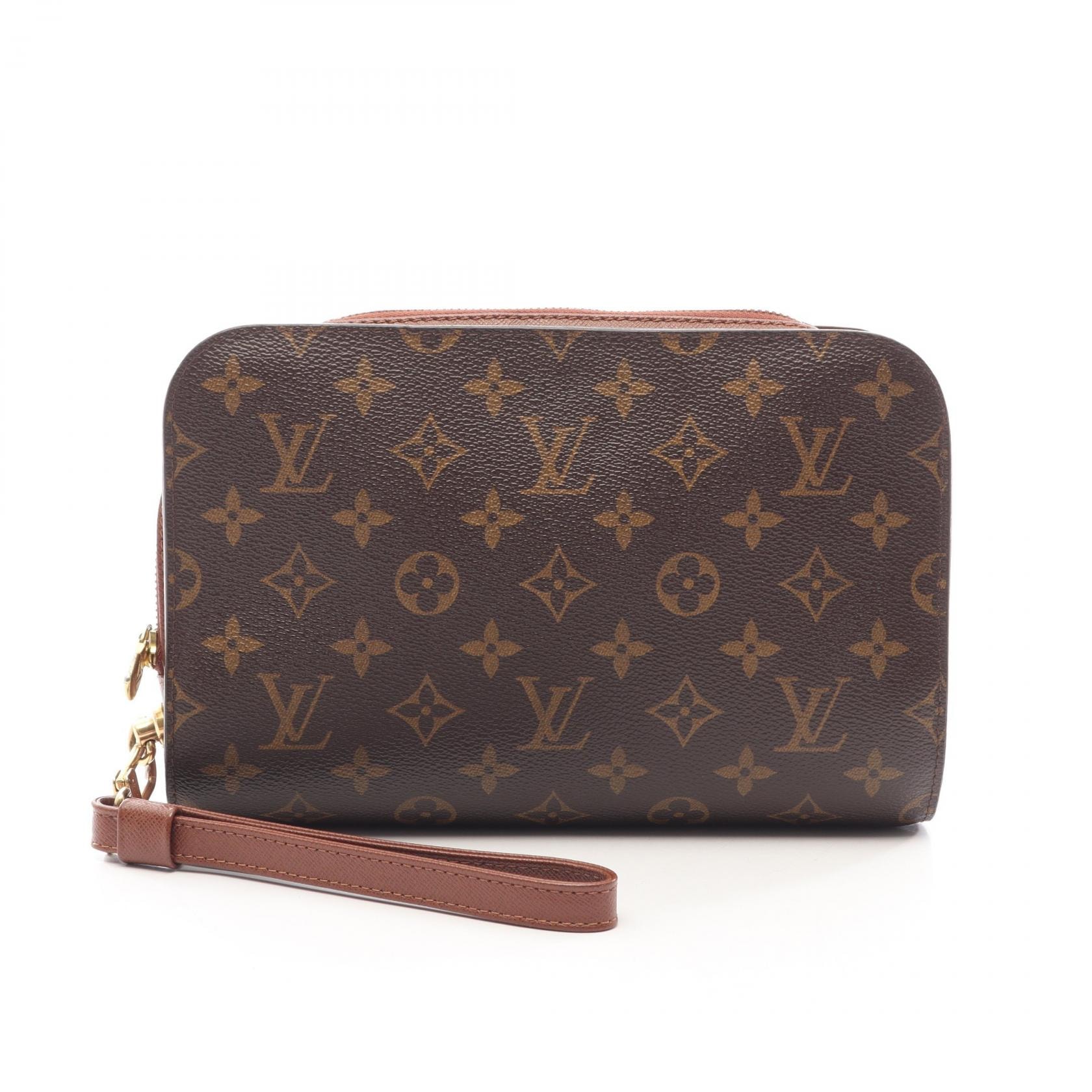 ルイ・ヴィトン LOUIS VUITTON オルセー セカンドバッグ クラッチバッグ バッグ PVCコーティングキャンバス レザー モノグラム メンズ ブラウン系 M51790 【中古】